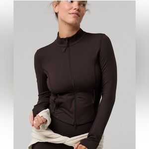 NWT OFFLINE By Aerie The Hugger Full Zip Jacket in Deep Earth Brown